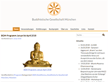 Tablet Screenshot of buddhismus-muenchen.de